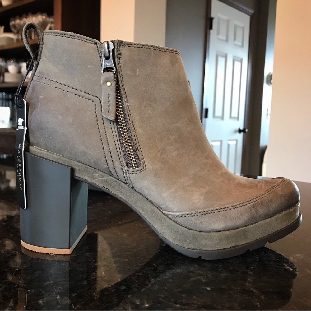 Sorel Gray Ankle Boots